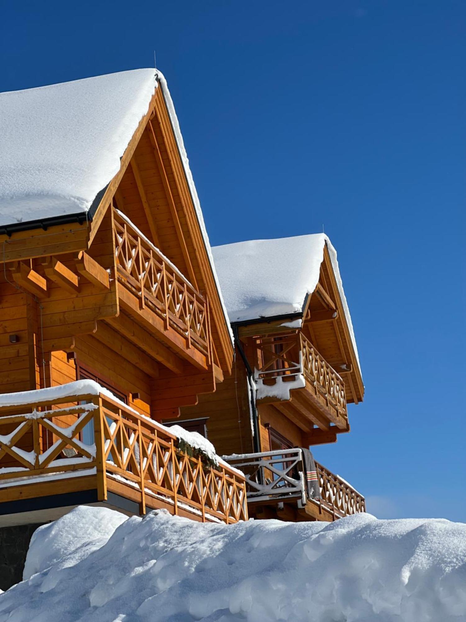Houten Vakantiewoning "Reisnaarpolen" Royaal Ontbijt, Sauna En Hottub Czarna Gora Exterior photo